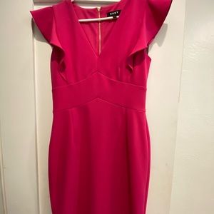 Hot pink dress!
